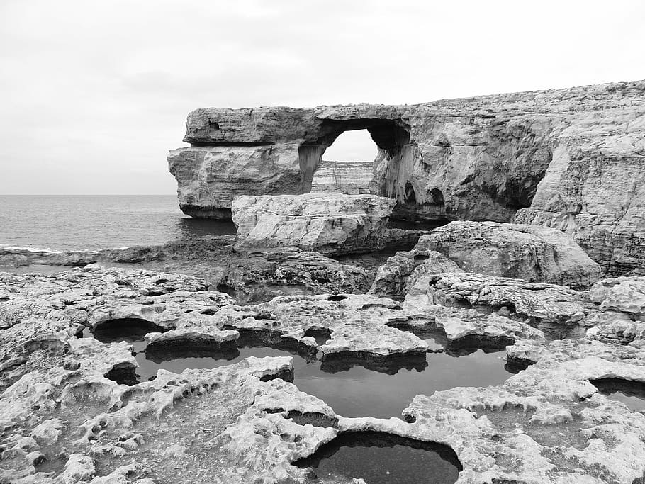 gozo, malta, island, mediterranean, coast, sea, nature, landscape