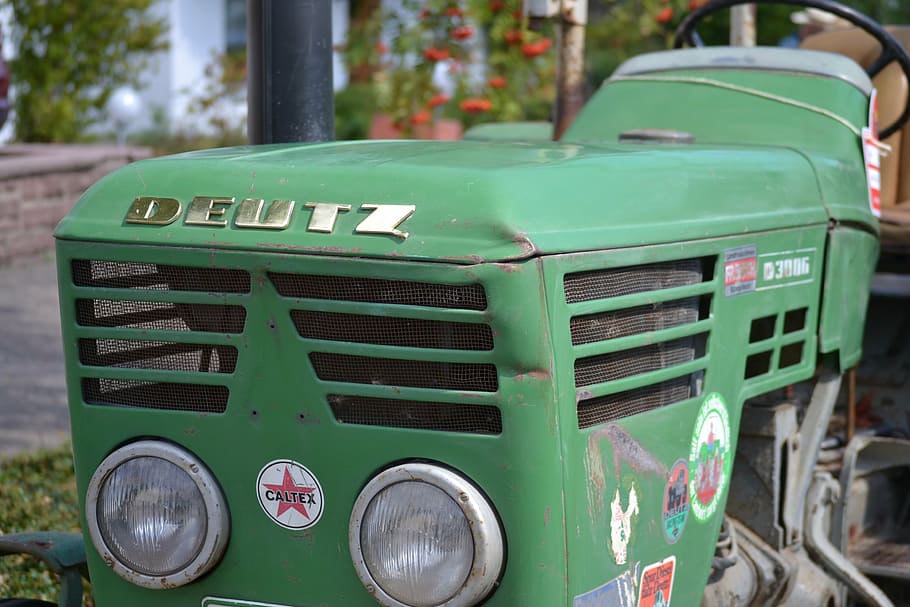 old tractor, deutz, vintage, oldtimer, farming, antique, agriculture HD wallpaper