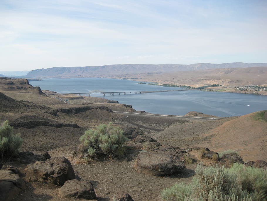 Vantage Bridge, Washington, I90, nature, landscape, tranquility HD wallpaper