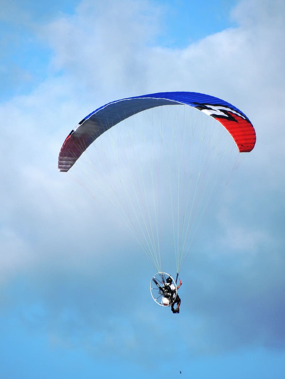 paraglider, flight, paragliding, extreme sports, adventure HD wallpaper