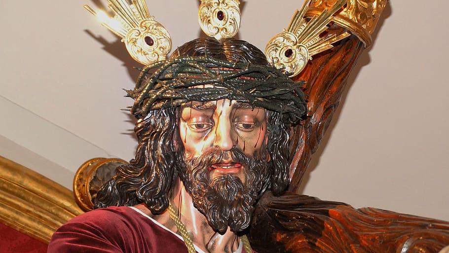 image, faith, christ, statue, church, religion, adult, portrait HD wallpaper
