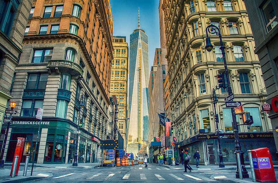 people walking on pedestrian lane, Manhattan, New York, New York, New York, HD wallpaper