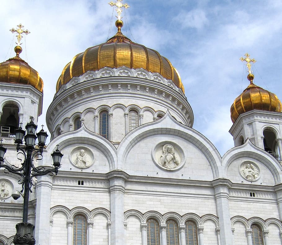 Temple, Orthodoxy, Architecture, Russia, religion, church, dome, HD wallpaper