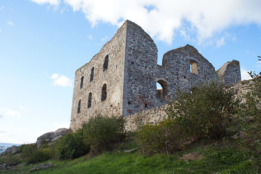brahe, ruin, jonkoping, architecture, history, the past, sky HD wallpaper