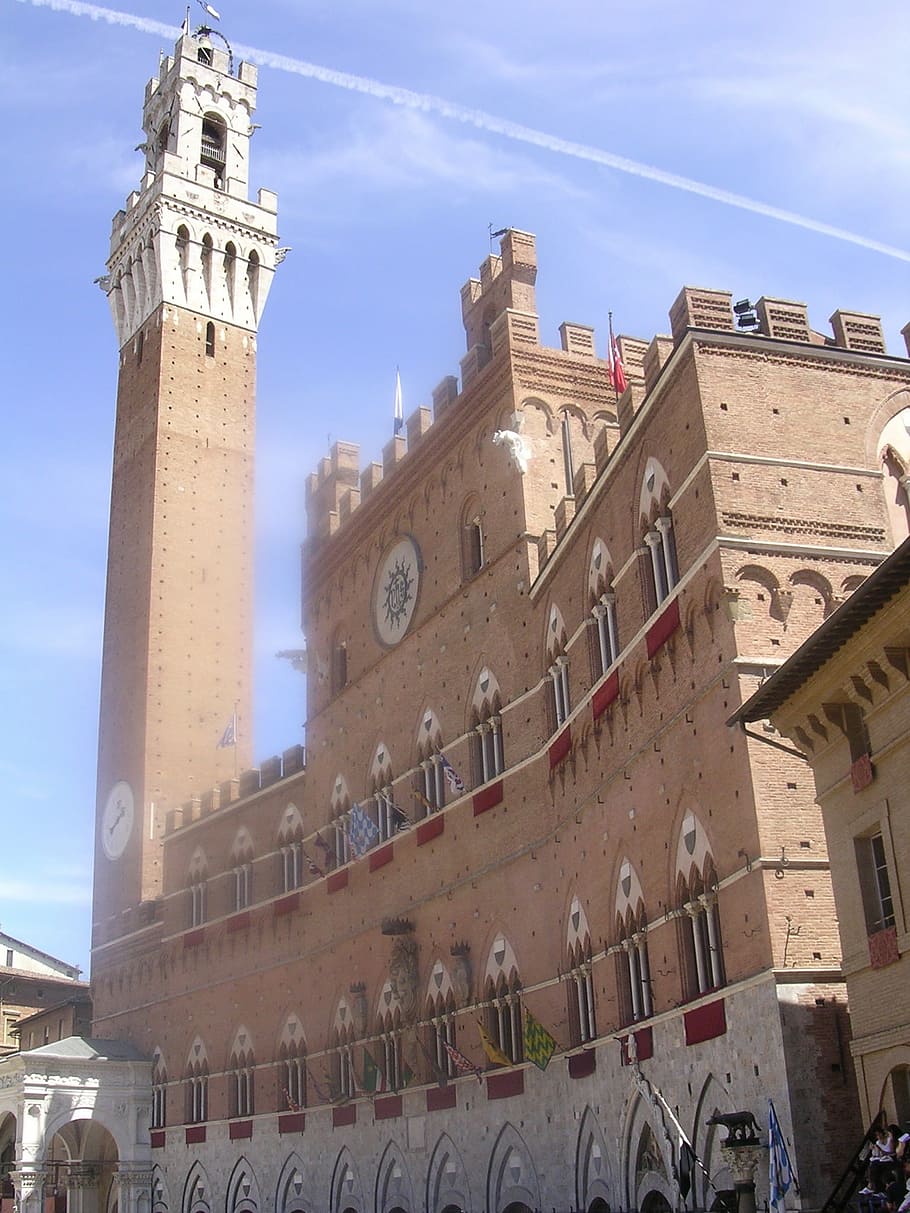 siena, tuscany, italy, architecture, piazza campo, built structure, HD wallpaper