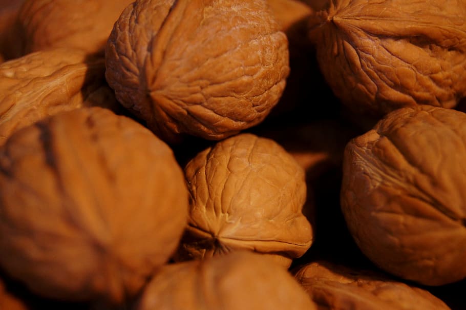 fruit, walnuts, food, wooden, food and drink, healthy eating HD wallpaper