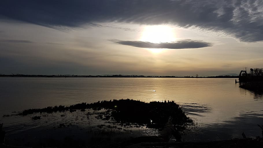 river, after, noon, water, sky, cloud - sky, reflection, beauty in nature HD wallpaper