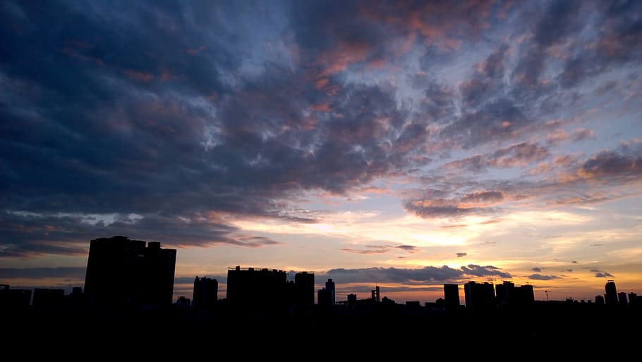 cloud, sky, the night wind, building exterior, city, architecture HD wallpaper