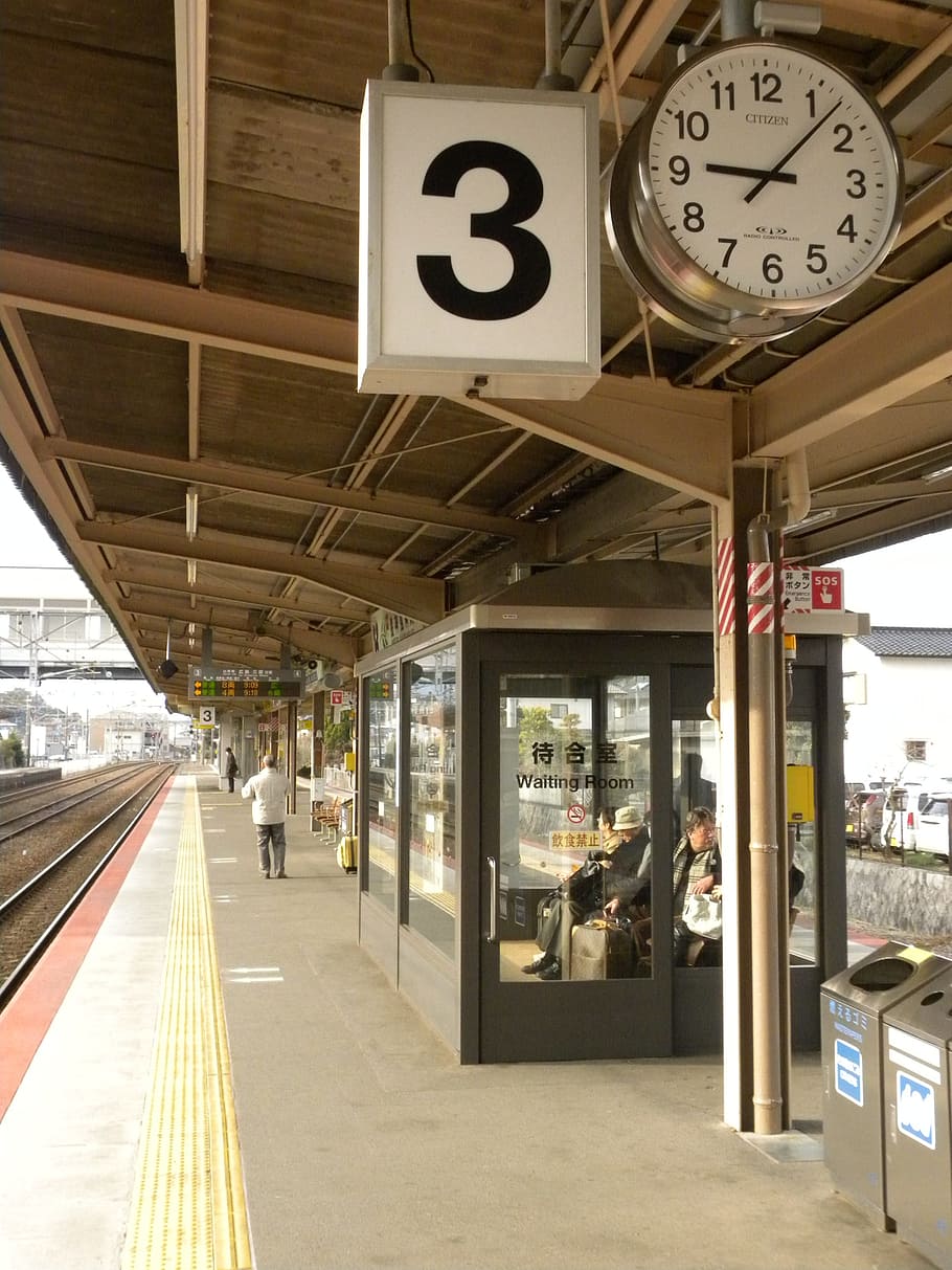 Station, Pendulum, Time, Dock, Train, time dock, three, clock HD wallpaper
