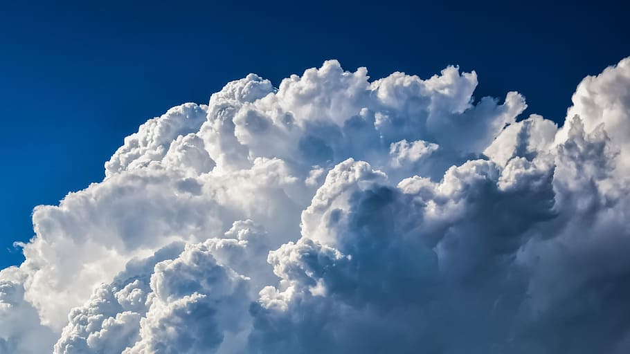 cumulus clouds photograph, sky, nature, dramatic, cloudscape HD wallpaper