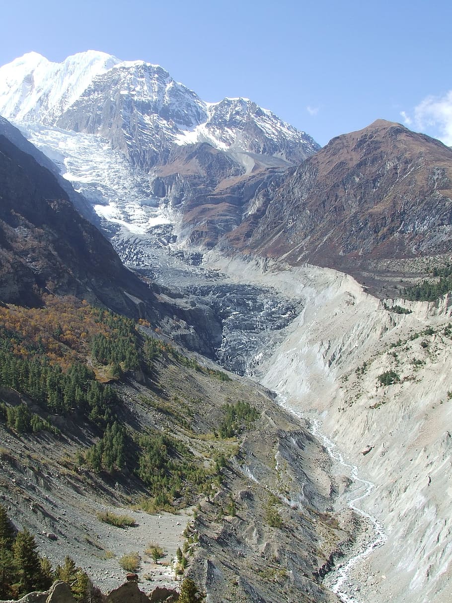 glacier, himalayan, nepal, mountain, scenics - nature, beauty in nature HD wallpaper