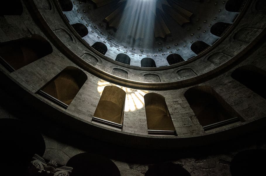 low angle photo of dome building, architecture, church, light HD wallpaper