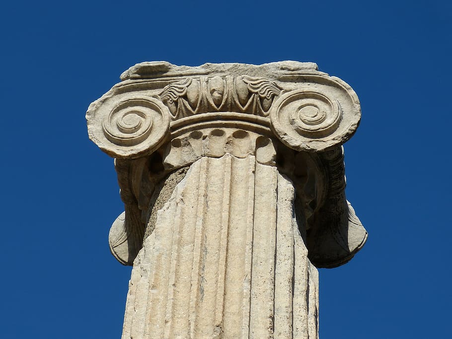 ephesus, antique, antiquity, pillar, temple, ruin, classical architecture, HD wallpaper