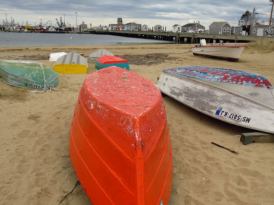 Boats, Small, Dingy, Beached, Array, assortment, lifestyle HD wallpaper
