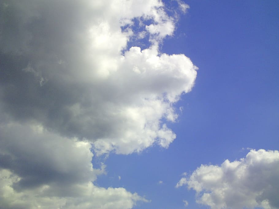 cloud, cumulus, sky, blue, sunny, sunny day, cumulus cloud HD wallpaper