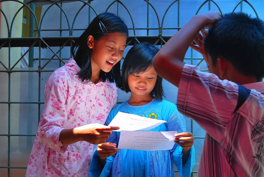 Education, Sisters, Rights, Learn, Light, girls, boy, reading HD wallpaper