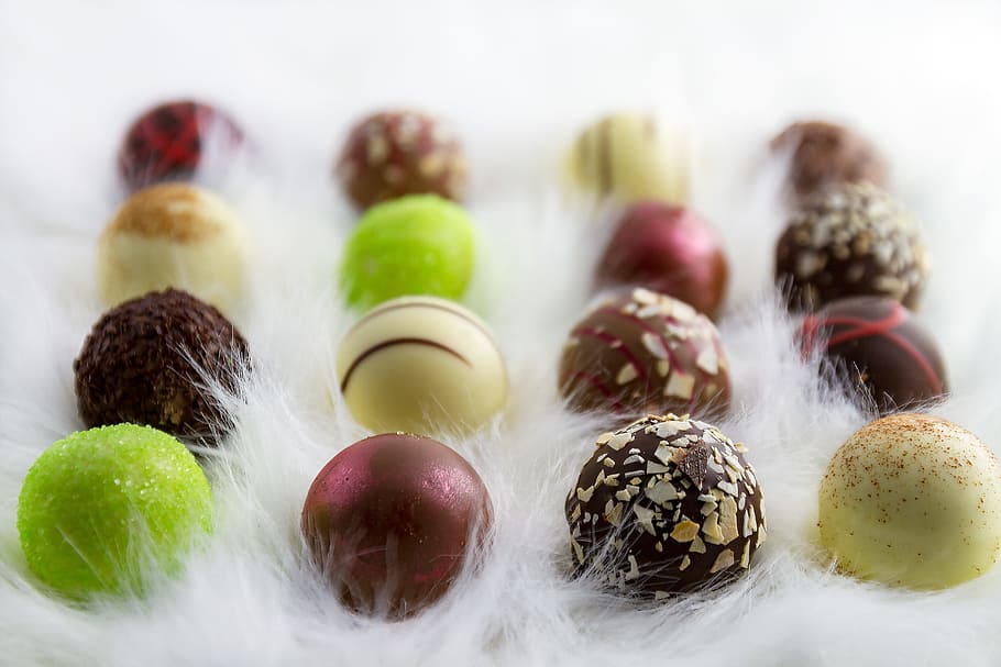 assorted flavored sweets, chocolate, chocolates, nibble, specialty HD wallpaper