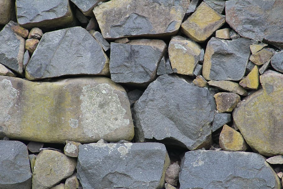 rocks, stone, stonewall, grey, solid, backgrounds, full frame HD wallpaper