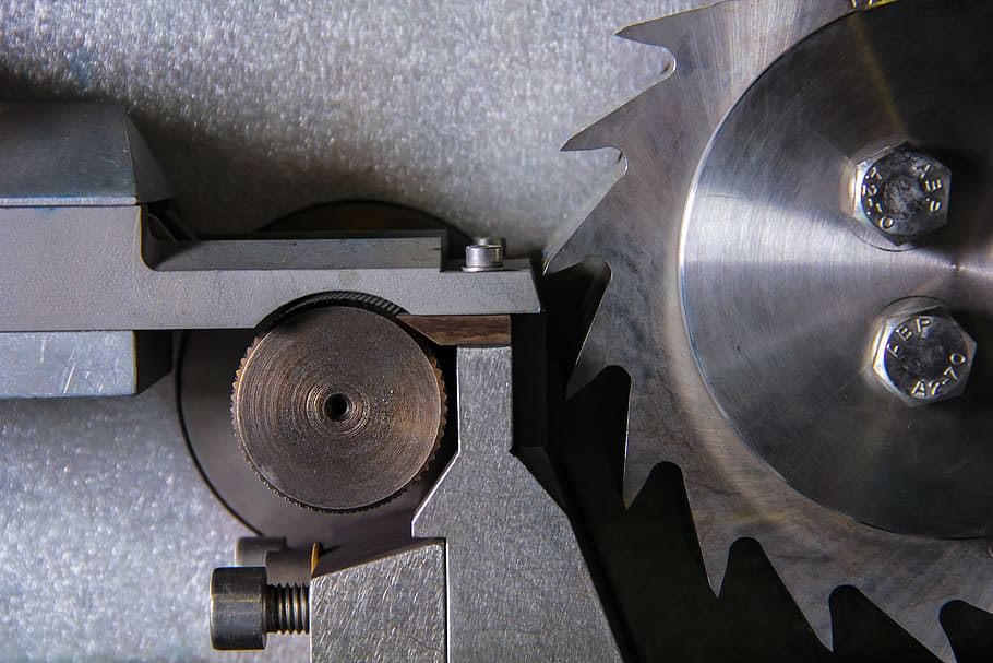 stainless steel saw blade, industrial, gears, technology, industry, HD wallpaper