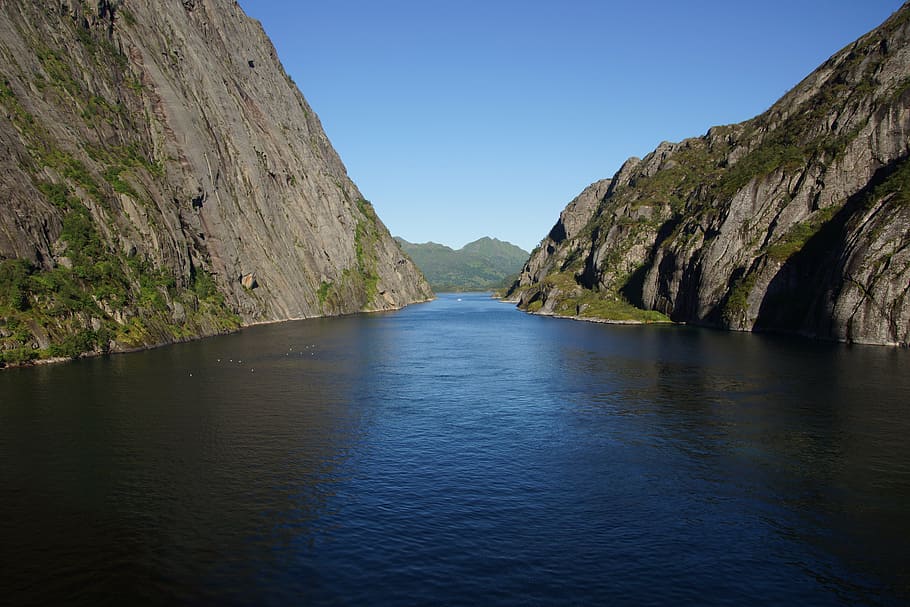 troll fjord, nimbly route, gateway, sidearm, raftsund, norway, HD wallpaper
