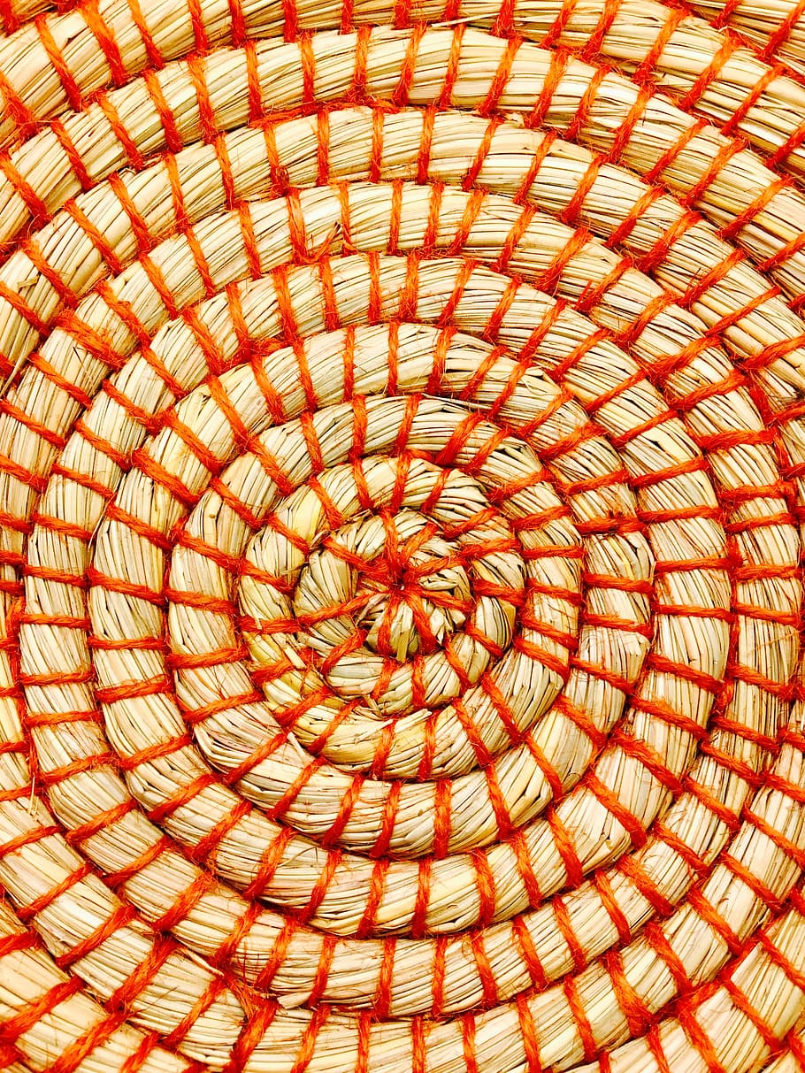 Basket, Weave, Beige, Wicker, red, market, craft, sell, sales stand, HD wallpaper