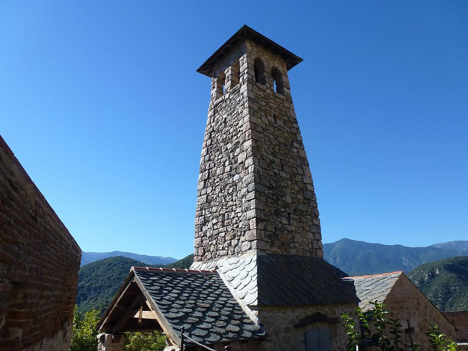 Old, Stone, Stone Tower, south of france, fort liberia, architecture HD wallpaper