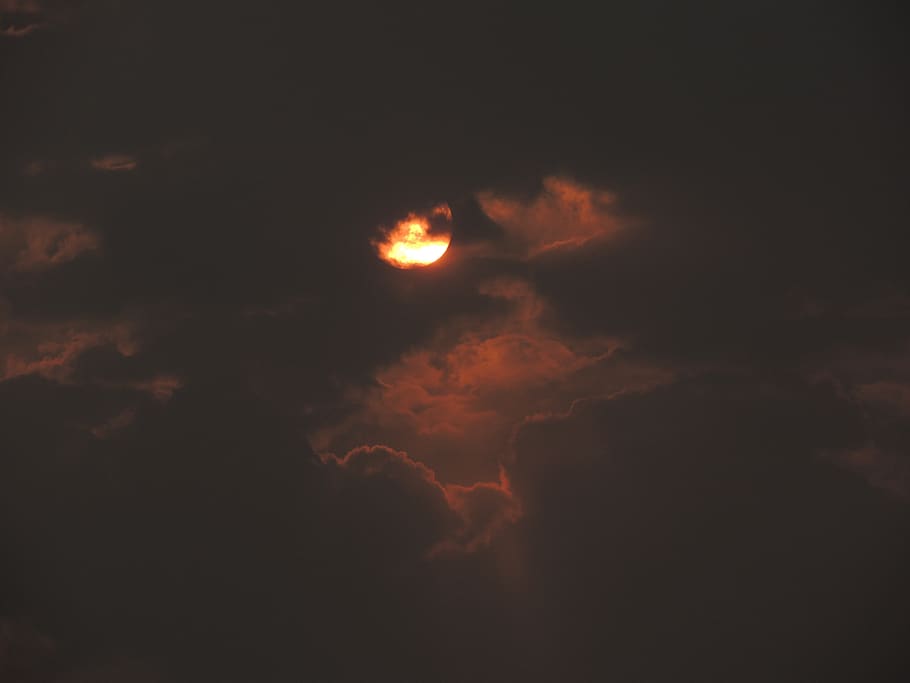 sun, cloudy, light, day, sky, season, sunlight, cloud - sky HD wallpaper