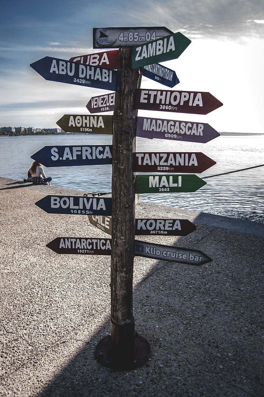 Directions, Maps, Sunset, great, ocean, western script, text HD wallpaper