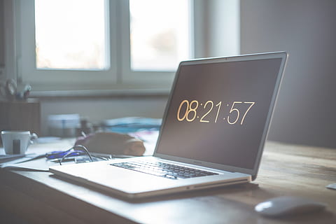 laptop, computer, modern, electronic, technology, gadget, time HD wallpaper