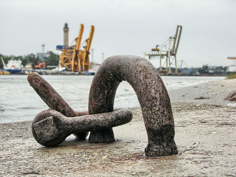 Handle, Shackel, Metal, Rust, Closed, port, detail of, industrial HD wallpaper
