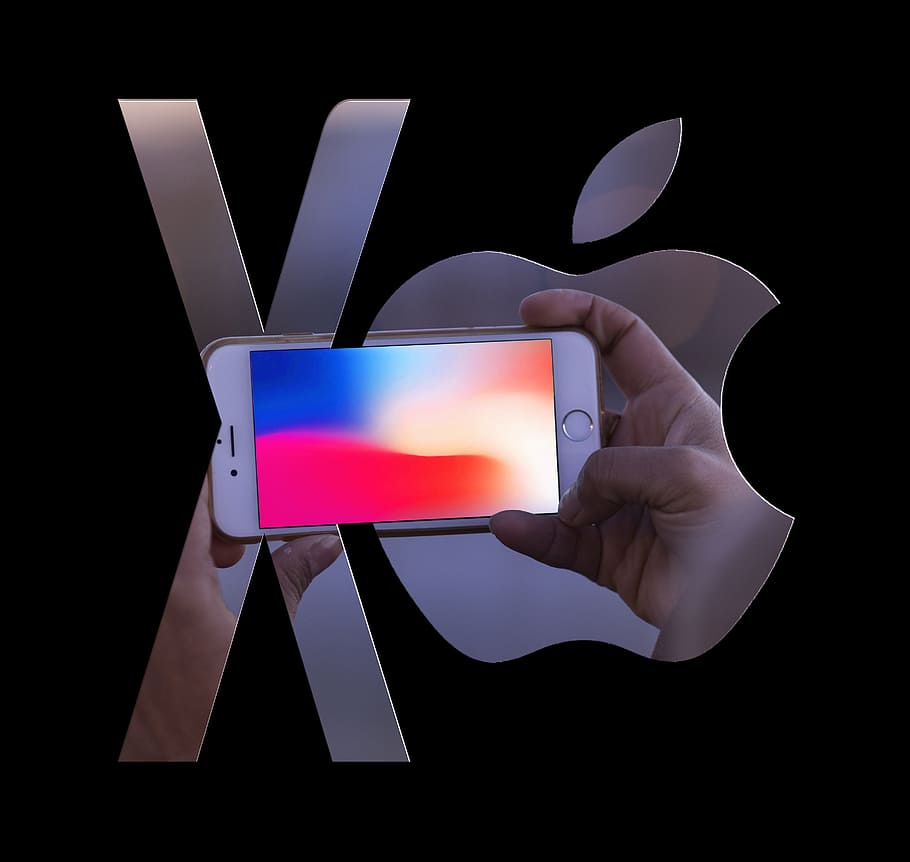 flag, computer, iphone x, logo, business, communication, human hand HD wallpaper