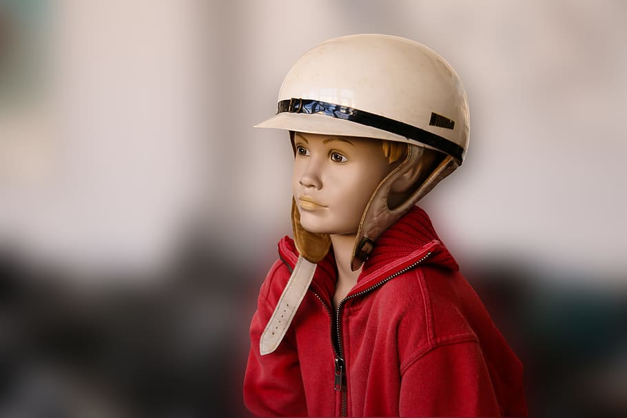 doll, figure, face, helm, girl, model, human, decoration, helmet HD wallpaper
