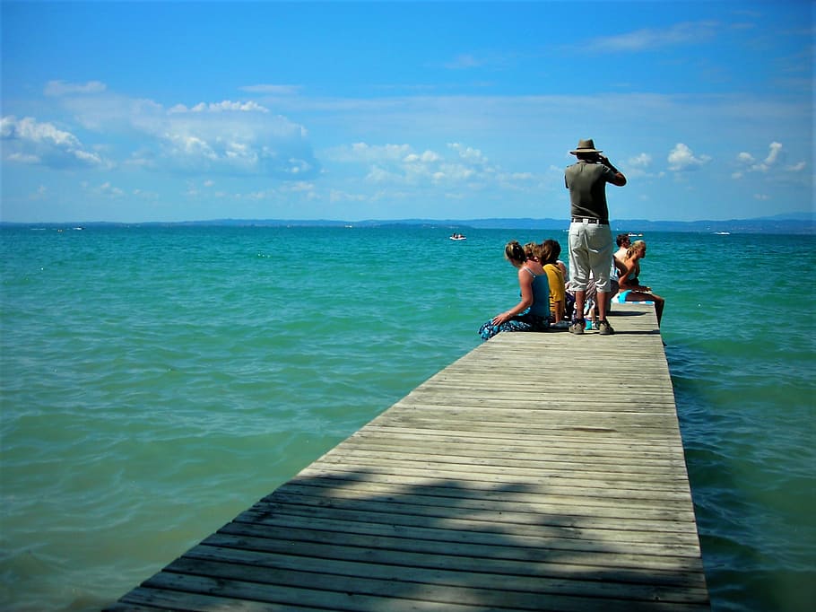Web, Jetty, Lake, Water, Nature, entry, boardwalk, waters, bank HD wallpaper