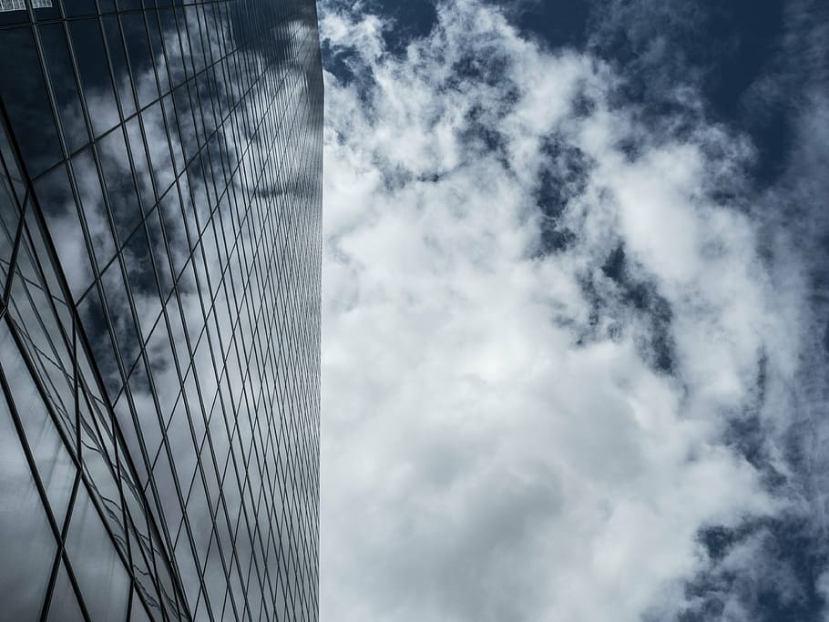 HD wallpaper: torres, madrid, sky, clouds, buildings, glass, madrid ...