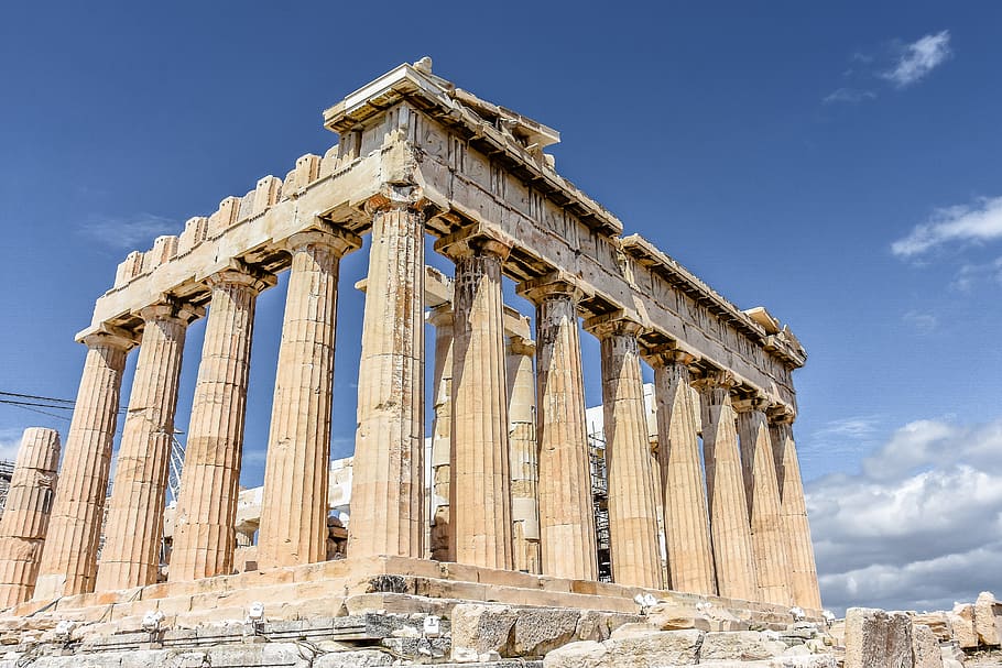 Parthenon, acropolis, athens, greece, ancient, greek, architecture, HD wallpaper