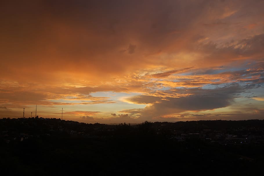 sky, solar, between, clouds, 1, sunset, cloud - sky, scenics - nature HD wallpaper