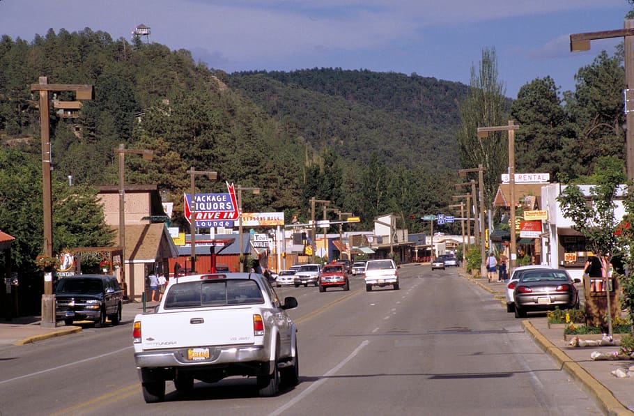Streets of Ruidoso, New Mexico, cars, photos, public domain, road, HD wallpaper
