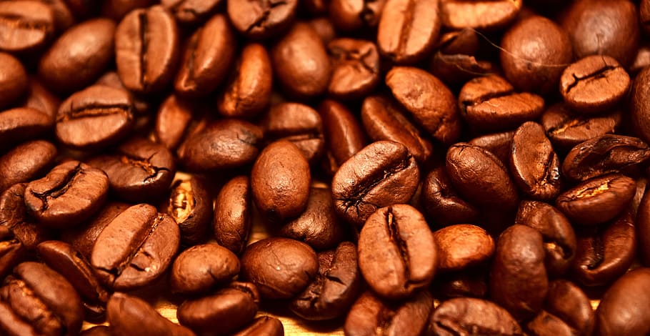 close up photo of coffee bean lot, coffee beans, cafe, roasted HD wallpaper