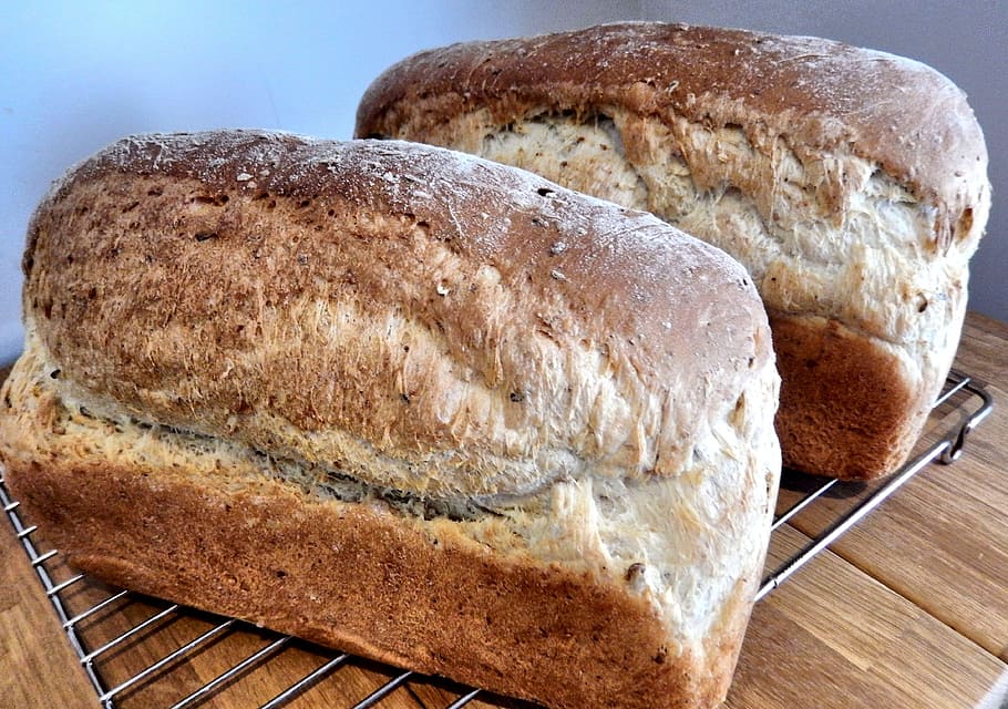 Bread, Oats, Flax, Corn, Grain, multi grain, loaf of Bread HD wallpaper