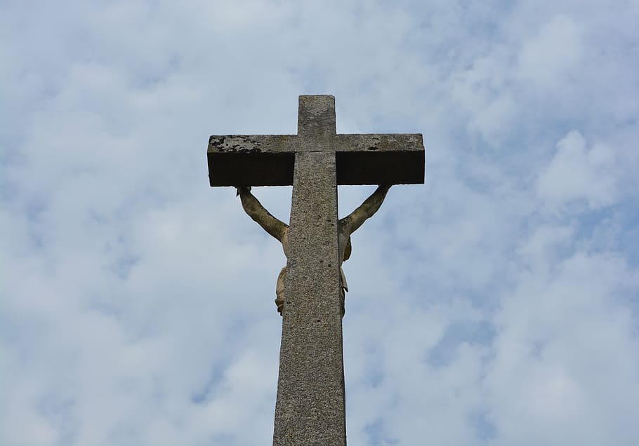 cross of jesus, cross stone, monument, religion, religious monuments, HD wallpaper