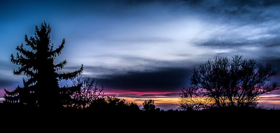 evening, sun, setting, sunset, sky, cloud, evening sky, abendstimmung HD wallpaper