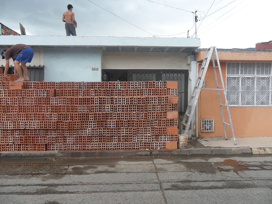 brick, house, construction, demolition, construction Industry HD wallpaper