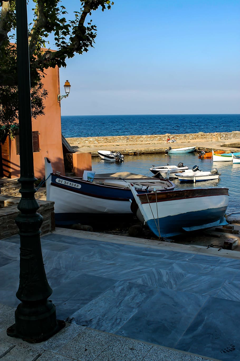 boot, port, mediterranean, water, sea, sky, nautical vessel HD wallpaper