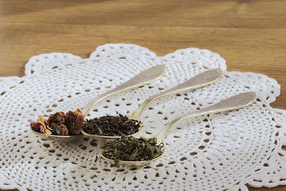 Black Tea, Sheet, Dried Fruit, green tea, teaspoon, tea leaf HD wallpaper