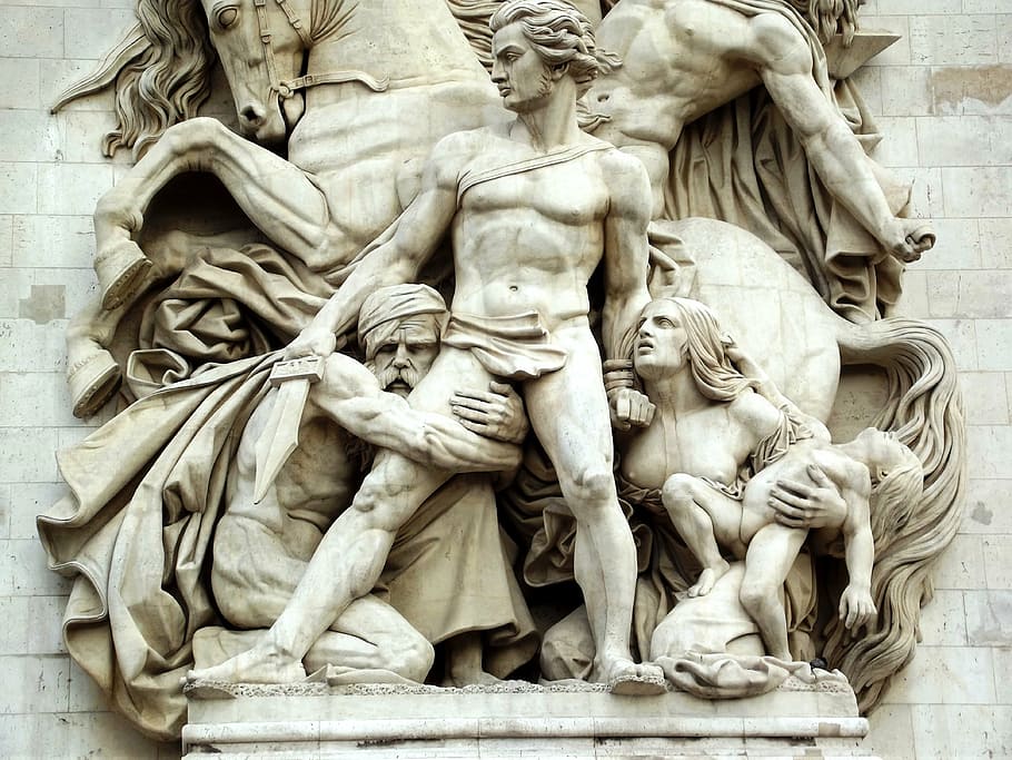 monument, sculpture, statue, architecture, stone, city, antique HD wallpaper