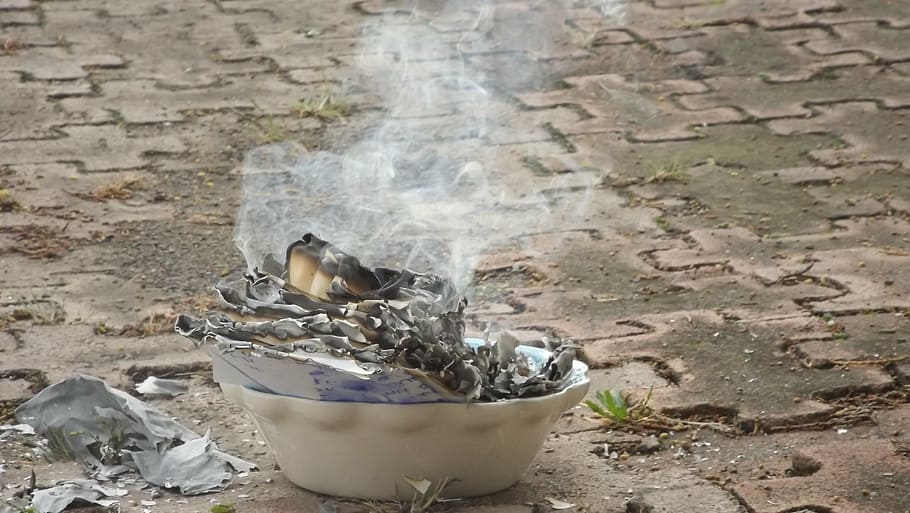 paper, burn, fire, smoke, no people, day, nature, outdoors HD wallpaper