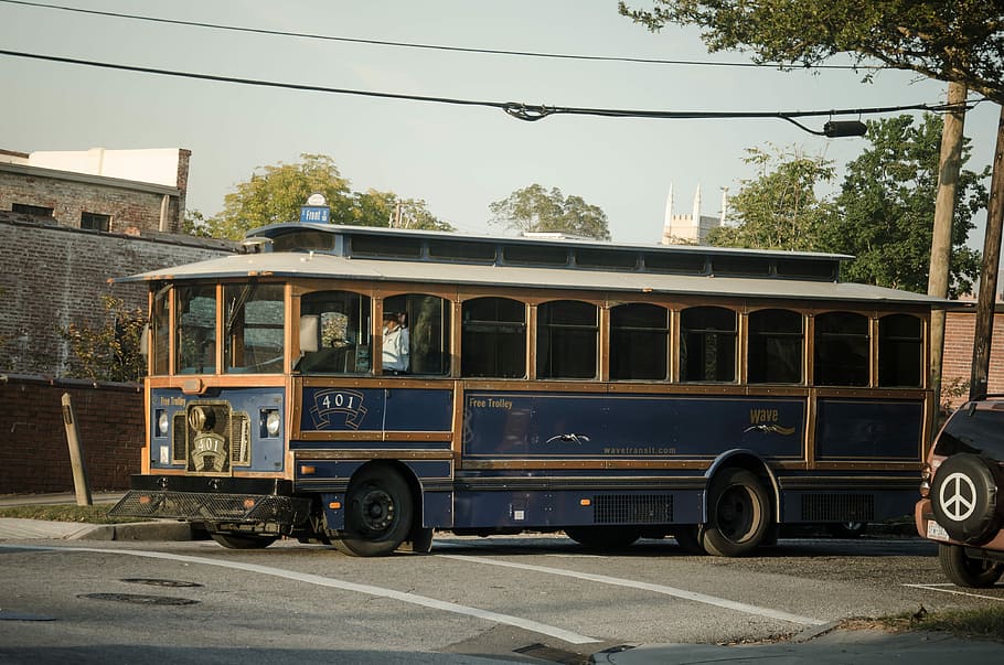Bus, Old, Vehicle, Oldtimer, Usa, wilmington, trolley, transportation HD wallpaper