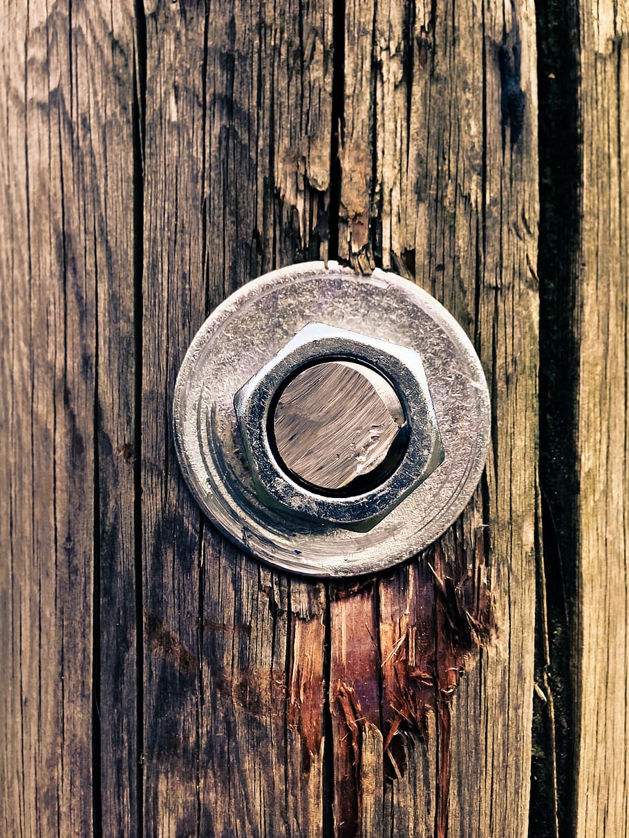 screw, wood, metal, work, build, installation, fixing, industrial HD wallpaper