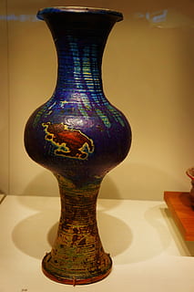 Pottery, Vase, Clay, Ceramic, blue, decoration, traditional HD wallpaper