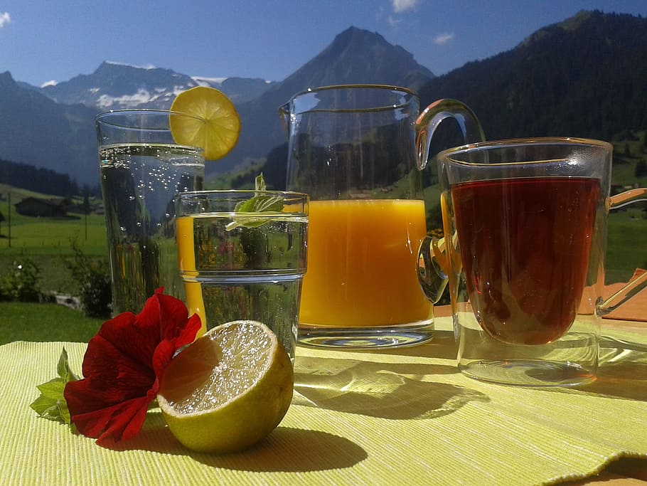 Drink, Juice, Tee, Glasses, refreshment, carafe, limone, fruit HD wallpaper